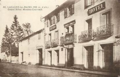 / CPA FRANCE 81 "Lacaune les Bains, grand hôtel Moutou Courrech"