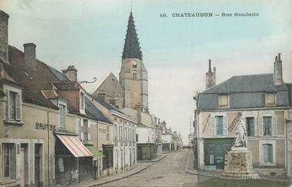 CPA FRANCE 28 "Châteaudun, la rue Gambetta "