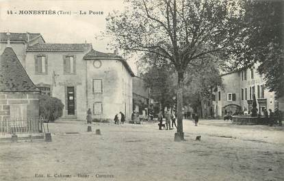 / CPA FRANCE 81 "Monestiés, la poste"