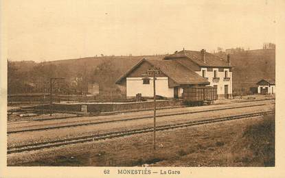 / CPA FRANCE 81 "Monestiés, la gare"