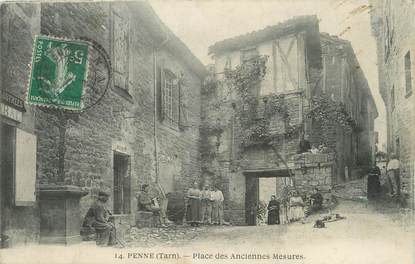 / CPA FRANCE 81 "Penne, place des Anciennes mesures"