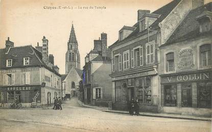  CPA  FRANCE 28 "Cloyes, la rue du Temple"