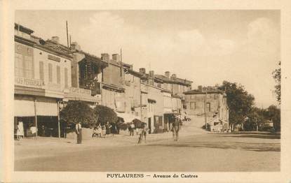 / CPA FRANCE 81 "Puylaurens, av de Castres "
