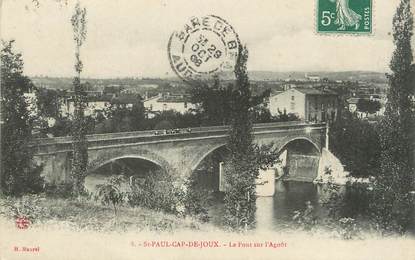 / CPA FRANCE 81 "Saint Paul Cap de Joux, le pont sur l'Agoût"