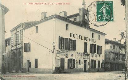 / CPA FRANCE 82 "Montricoux, l'hôtel de ville"