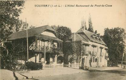 CPA FRANCE 37 "Vouvray, Hotel restaurant du Pont de Cisse"