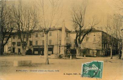 / CPA FRANCE 83 "Aups, grande place du cours"