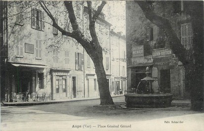 / CPA FRANCE 83 "Aups, place Général Gérard"