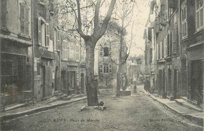 / CPA FRANCE 83 "Aups, place  du marché"