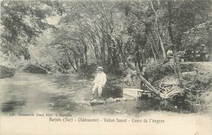 / CPA FRANCE 83 "Barjols, châteauvert, cours de l'Argens"