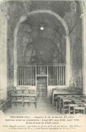 / CPA FRANCE 83 "Esparron, chapelle Notre Dame du Revest"