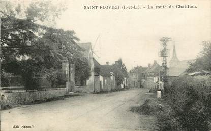 CPA FRANCE 37 "Saint Flovier, la route de Chatillon"