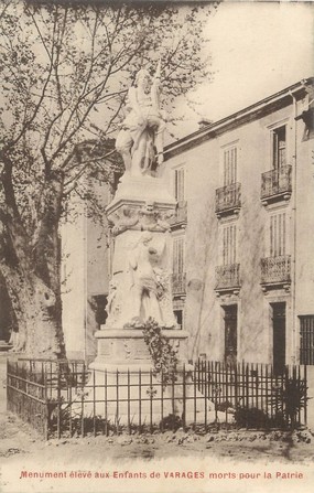 / CPA FRANCE 83 " Varages, monument aux morts"