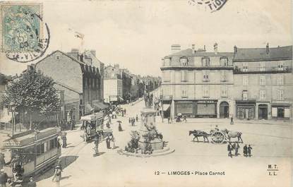 / CPA FRANCE 87 "Limoges, place Carnot" / TRAMWAY
