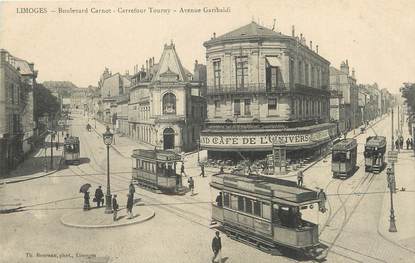 / CPA FRANCE 87 "Limoges, bld Carnot" / TRAMWAY