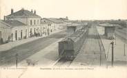 28 Eure Et Loir CPA FRANCE 28 "Courtalain, la gare, vue prise à l'Ouest" / TRAIN