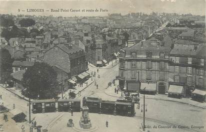 / CPA FRANCE 87 "Limoges, rond point Carnot et route de Paris"