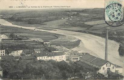 / CPA FRANCE 87 "Limoges, la vallée de la Vienne et l'usine électrique"