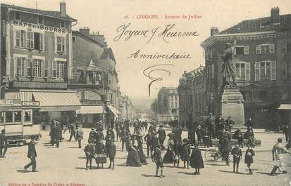 / CPA FRANCE 87 "Limoges, av de Juillet"