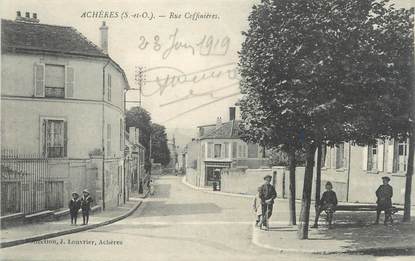 / CPA FRANCE 78 "Achères, rue Coffinières "