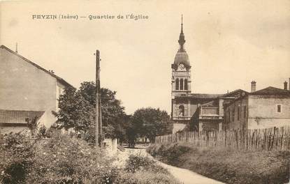 CPA FRANCE 38 "Feyzin, quartier de l'Eglise"