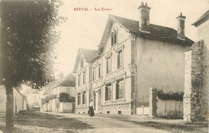 / CPA FRANCE 78 "Breval, les écoles"