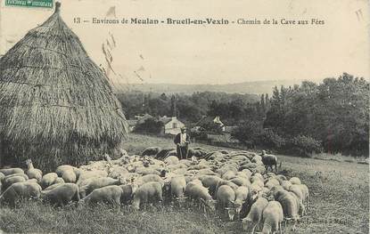 / CPA FRANCE 78 "Environs de Meulan, Brueil en Vexin, chemin de la cave aux fées"