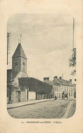 / CPA FRANCE 78 "Bonnières sur Seine, l'église"