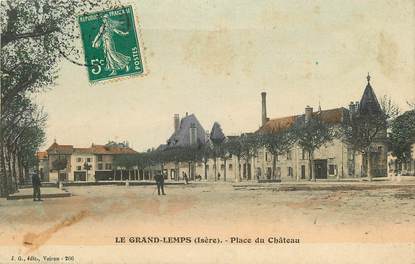 CPA FRANCE 38 "Le Grand Lemps, Place du Chateau"