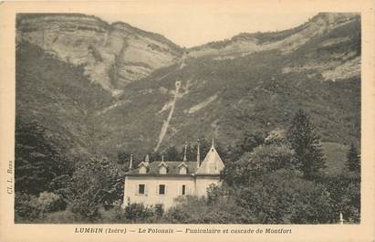 CPA FRANCE 38 "Lumbin, funiculaire et cascade de Montfort"