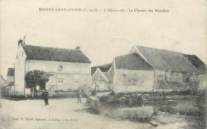 / CPA FRANCE 78 "Boissy sans Avoir, l'abreuvoir, le chemin des moulins"