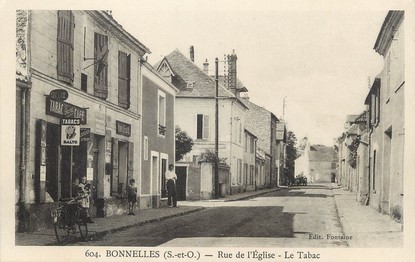 / CPA FRANCE 78 "Bonnelles, rue de l'église"