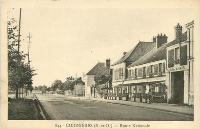 / CPA FRANCE 78 "Coignières, route Nationale"