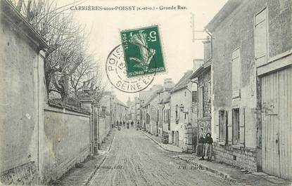 / CPA FRANCE 78 "Carrières sous Poissy, grande rue "