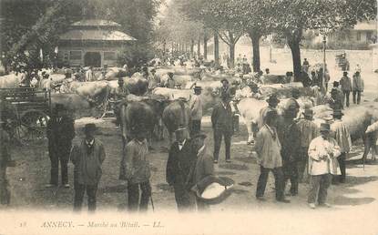 CPA FRANCE 74 "Annecy, le Marché au Bétail"