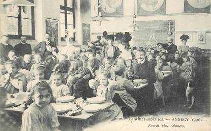 CPA FRANCE 74 "Annecy, Cantines scolaires, 1906"