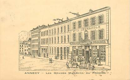CPA FRANCE 74 "Annecy, les grands magasins du Progrès"