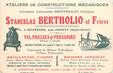 CPA FRANCE 74 "Doussard, Ateliers de constructions mécaniques Stanislas BERTHOLIO et Frères" / CARTE PUBLICITAIRE