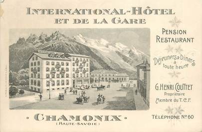 CPA FRANCE 74 "Chamonix, Hotel International"