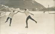 74 Haute Savoie CARTE PHOTO FRANCE   74  "Chamonix Mont Blanc, patinage artistique " 