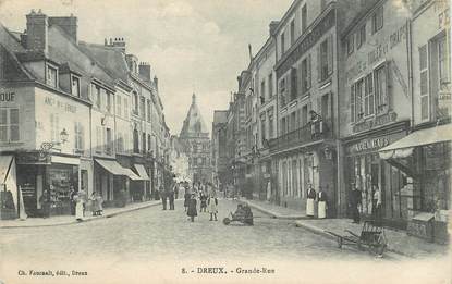 CPA FRANCE 28 "Dreux, la grande rue"