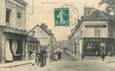 CPA FRANCE 28 "Dreux, la rue Saint Denis, Boucherie, Chaussures V. Baillon, Dentiste"