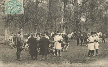 CPA FRANCE 28 "Dreux, la Forêt" / CHASSE A COURRE 