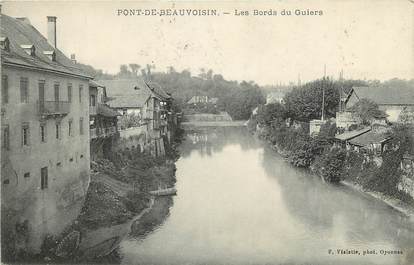CPA FRANCE 38 "Pont de Beauvoisin, les bords du Guiers"