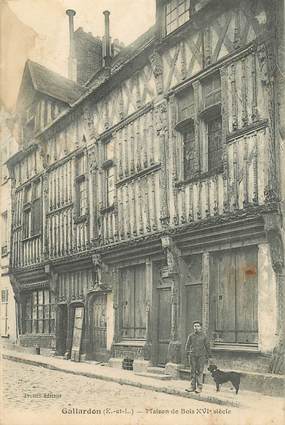 CPA FRANCE 28 "Gallardon, maison de Bois"