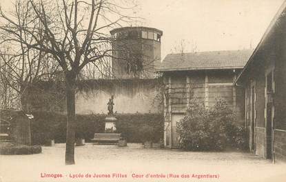 / CPA FRANCE 87 "Limoges, lycée de jeunes filles, cours d'entrée"