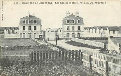CPA FRANCE 50 "Env. de Cherbourg, les casernes du polygone à Querqueville"
