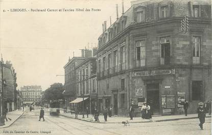 / CPA FRANCE 87 "Limoges, bld Carnot et ancien hôtel des postes"