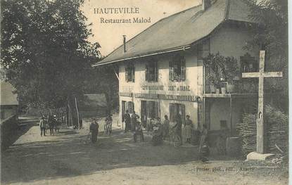 CPA FRANCE 74 "Hauteville, Restaurant Malod"