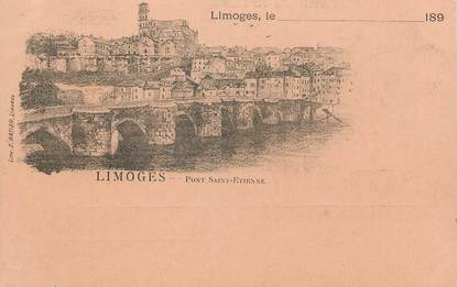 / CPA FRANCE 87 "Limoges, pont  Saint Etienne"